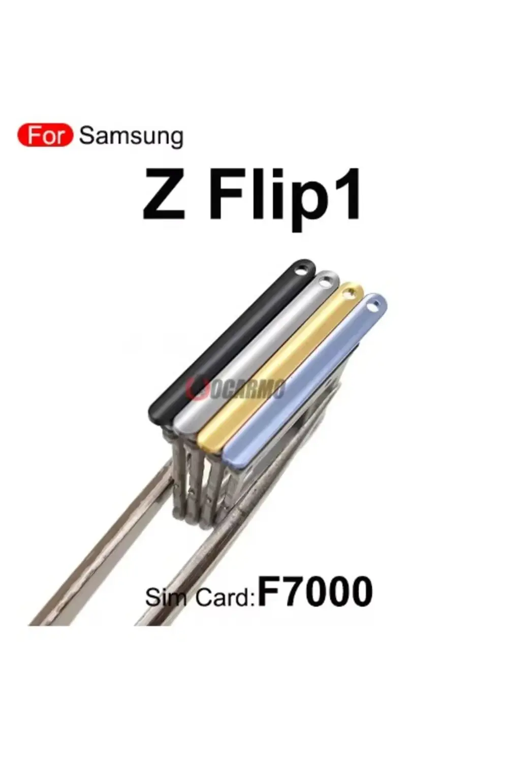 Samsung Z Flip 1 Sim Aparatı Sim tray Beyaz