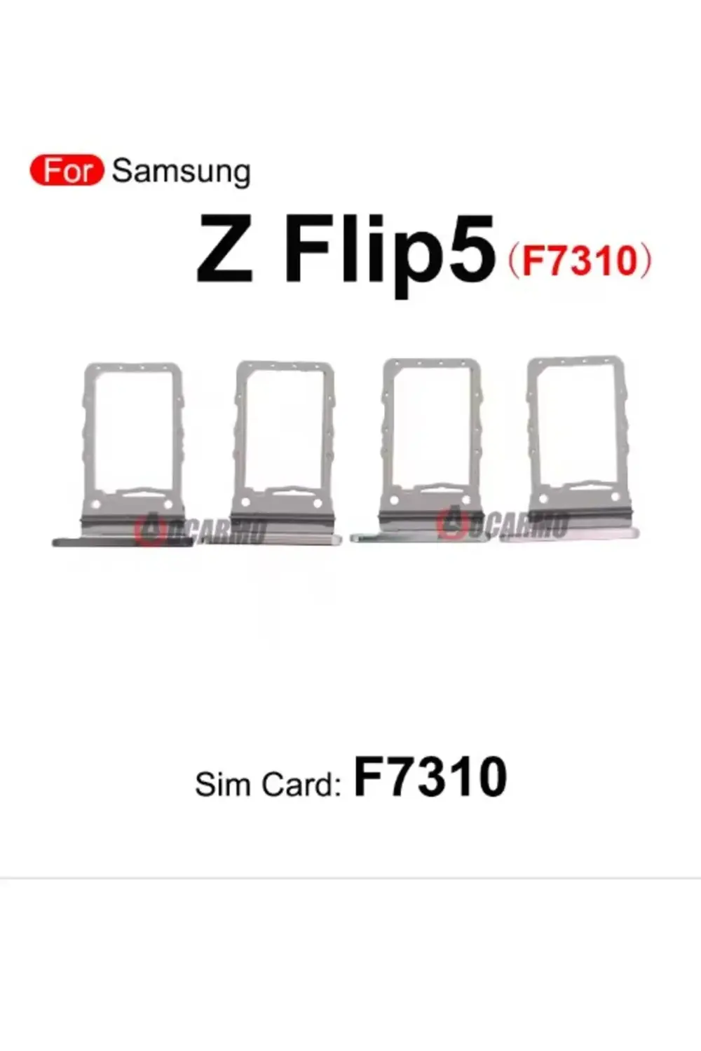 Samsung Z Flip 5 Sim Aparatı Sim tray Beyaz