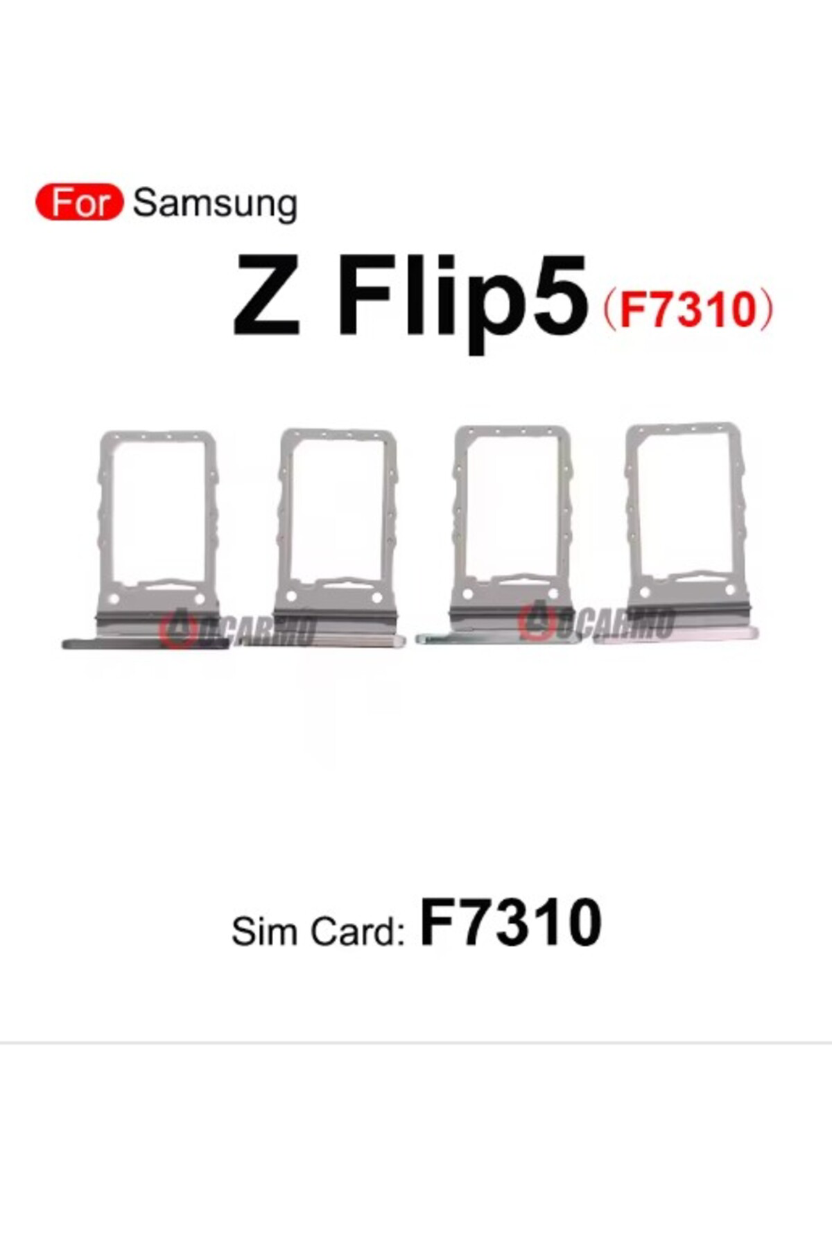 Senalstore Samsung Z Flip 5 Sim Aparati Sim Tray Pembe