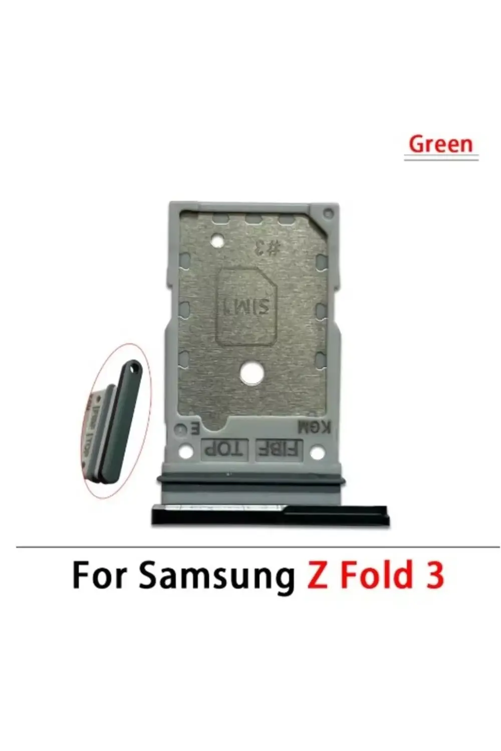 Samsung Z Fold 3 Sim Aparatı Sim Tray Beyaz