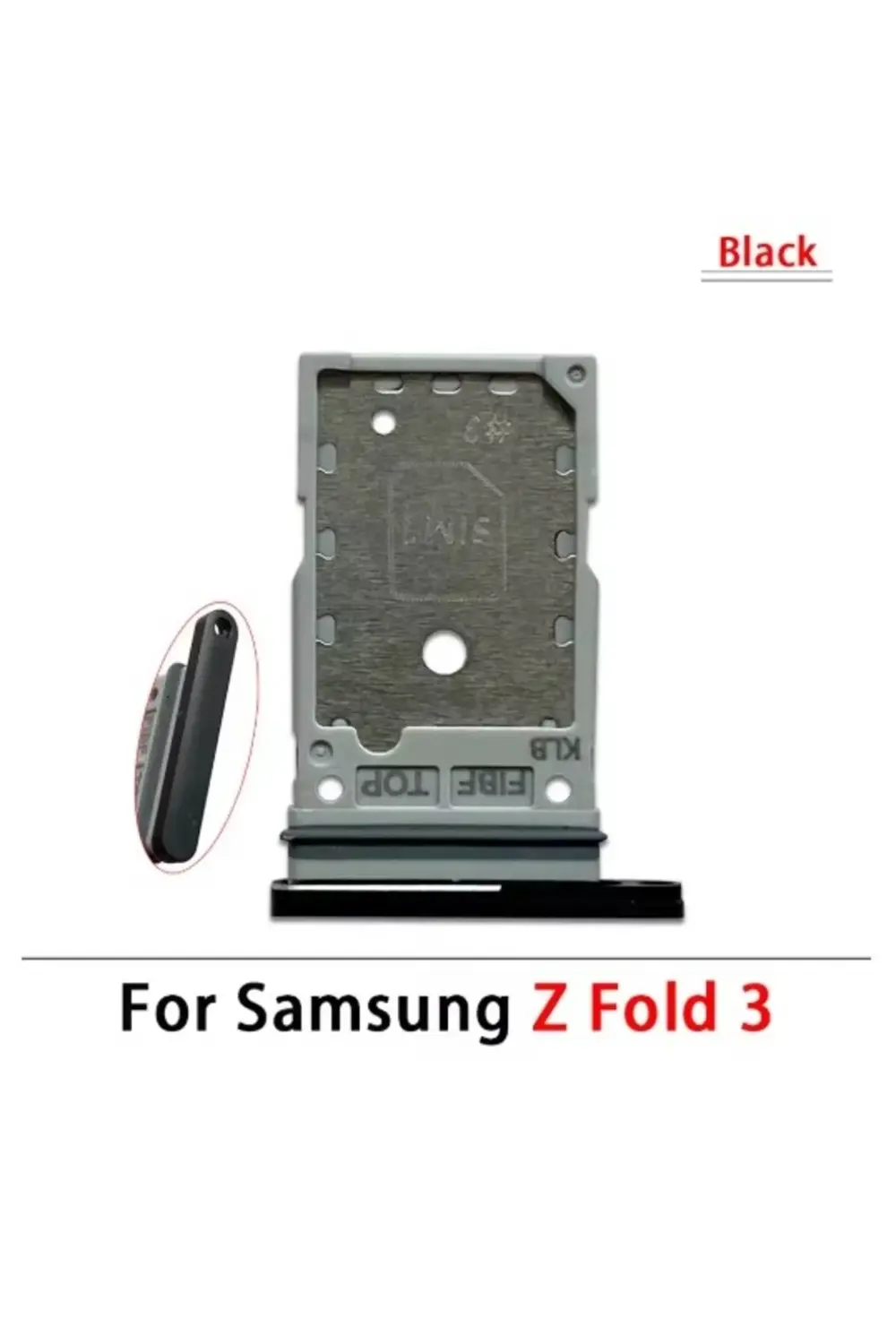 Samsung Z Fold 3 Sim Aparatı Sim Tray Siyah