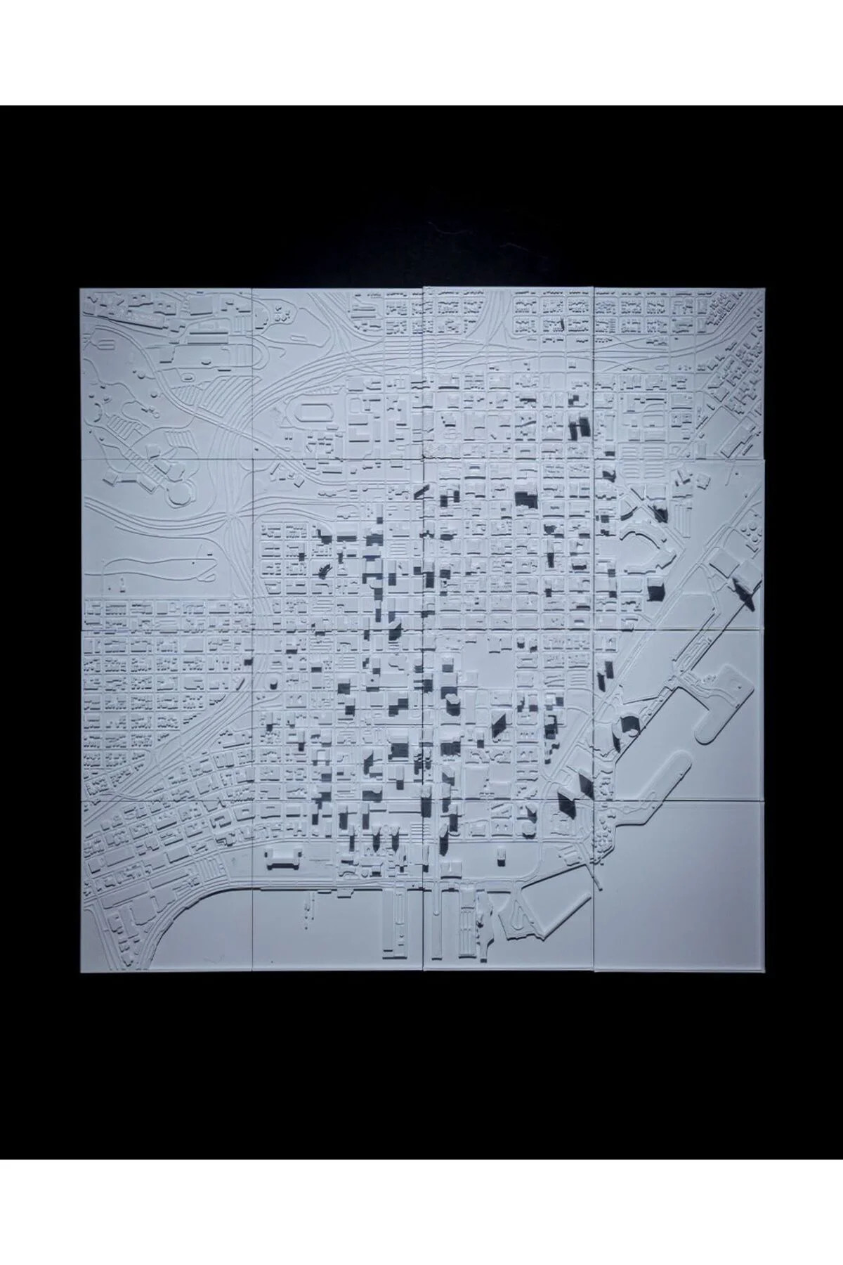 San Diego Üç Boyutlu Şehir Silüeti Dekoratif Minimalist Duvar Tablosu San Diego Tablo 15CM