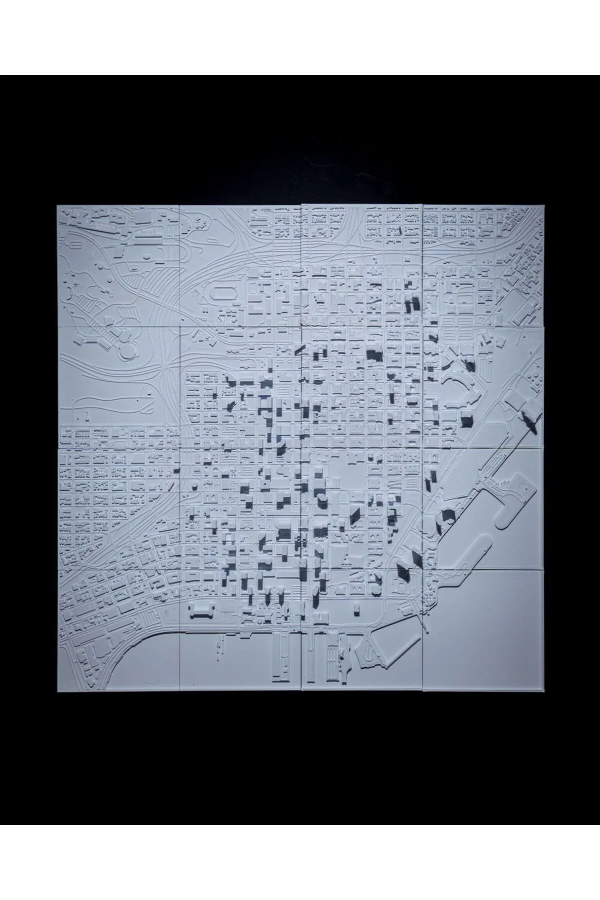 San Diego Üç Boyutlu Şehir Silüeti Dekoratif Minimalist Duvar Tablosu San Diego Tablo 15CM