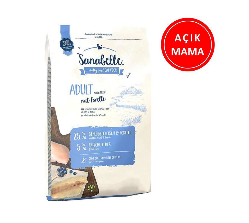 Sanabelle  Adult Forelle Alabalikli Tahilsiz Kedi Mamasi 1 Kg Açik