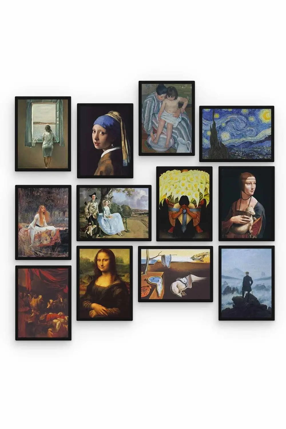 Sanat Eserleri 12 Parça Ahşap Mdf Tablo Zlltb324