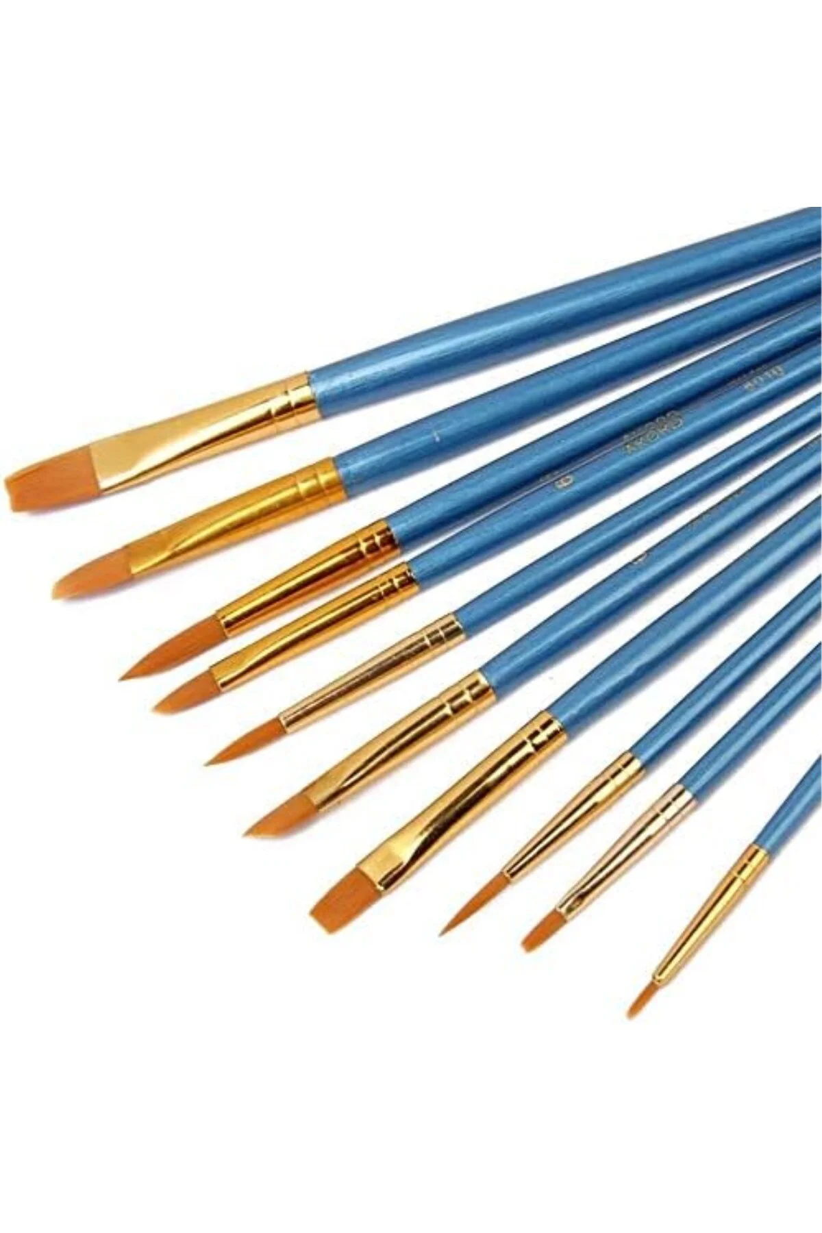 Sanatçı Fırçası Seti, 10'lu Paket Naylon Fırça, Resim, Akrilik, İ