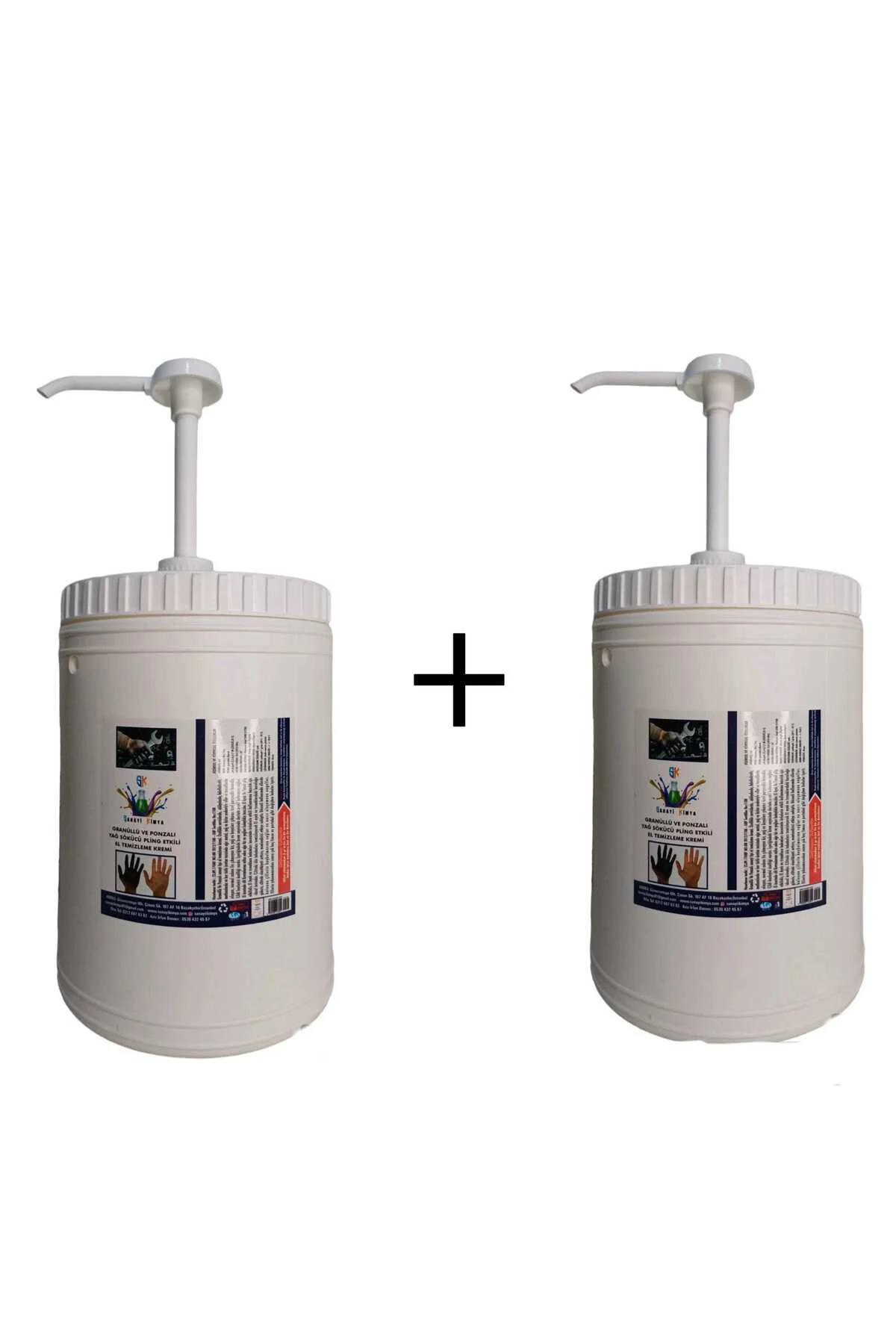 Sanayi Tipi Granürlü Ponzalı El Temizleme Kremi 4 Kg ( 2 ADET )