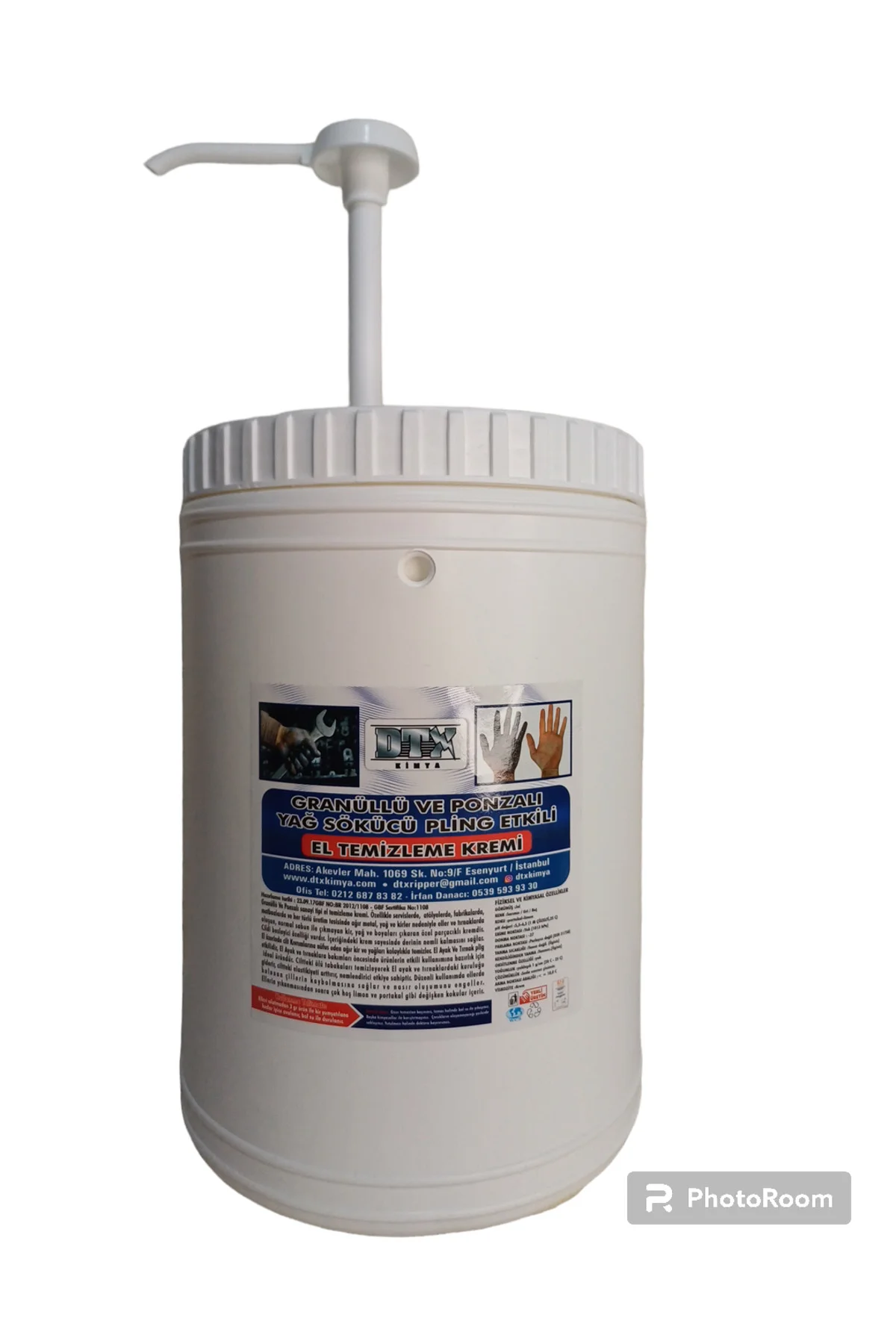 Sanayi Tipi Granürlü Ponzalı El Temizleme Sabunu ( kremi ) 4KG