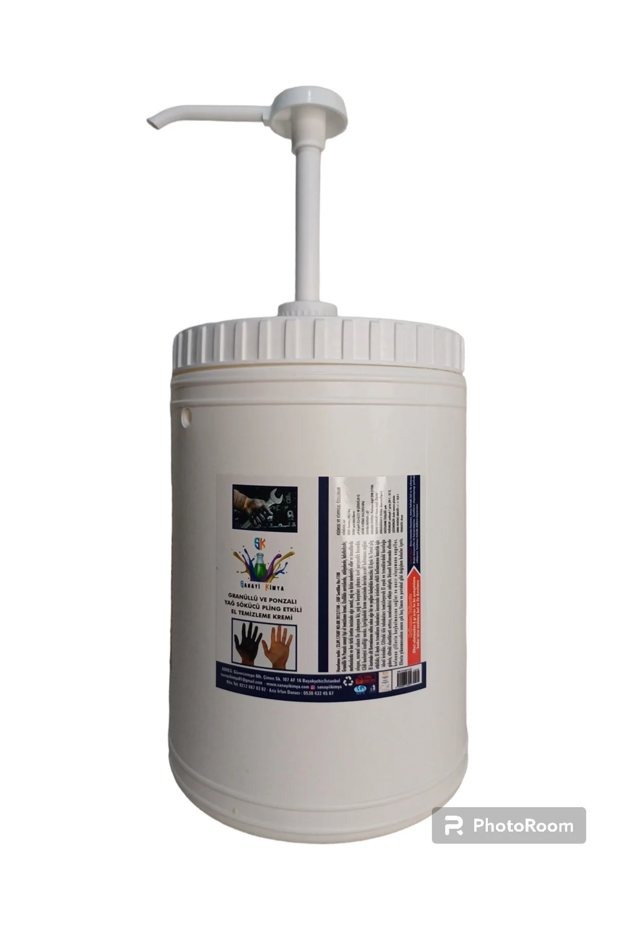 Sanayi Tipi kumlu ponzalı El Temizleme kremi ( Sabunu ) 4KG