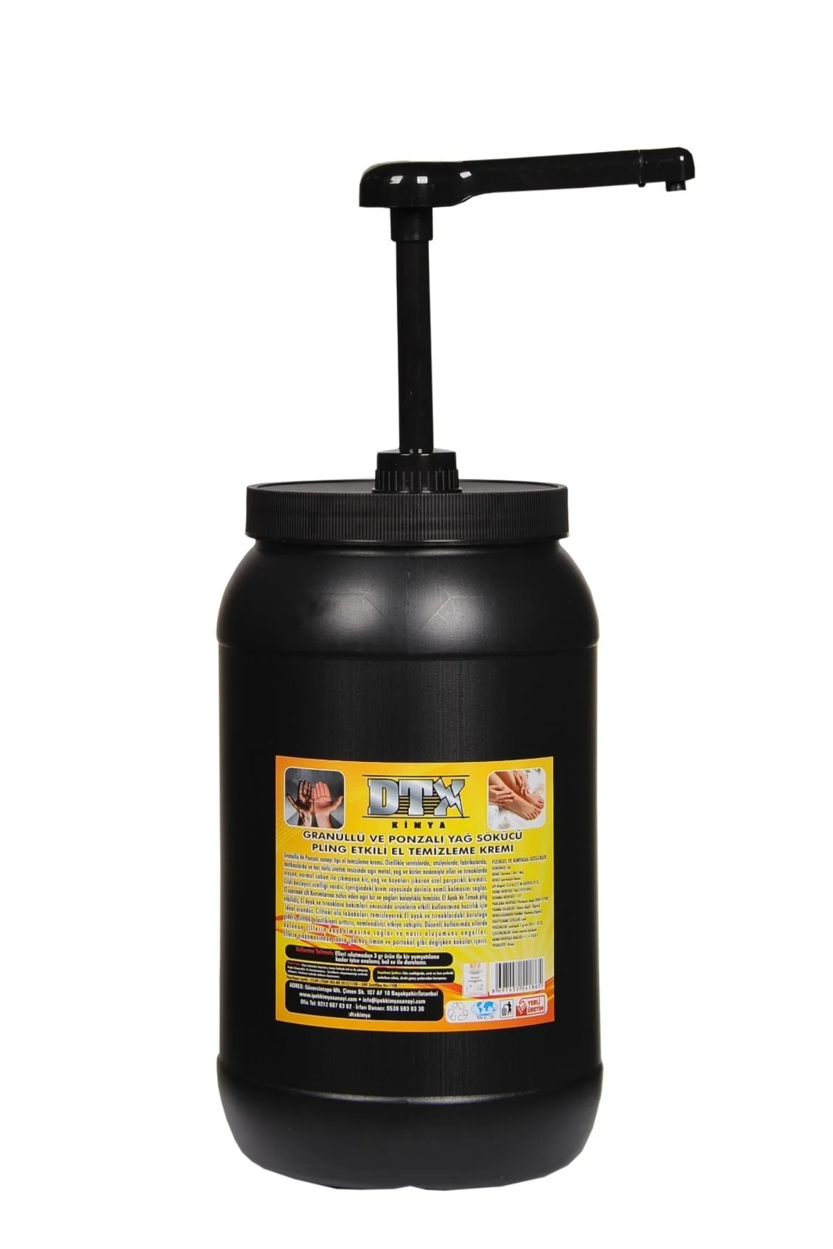 Sanayi Tipi Ponza'lı ( Talaşlı ) El Temizleme Sabunu (kremi) 3 Kg