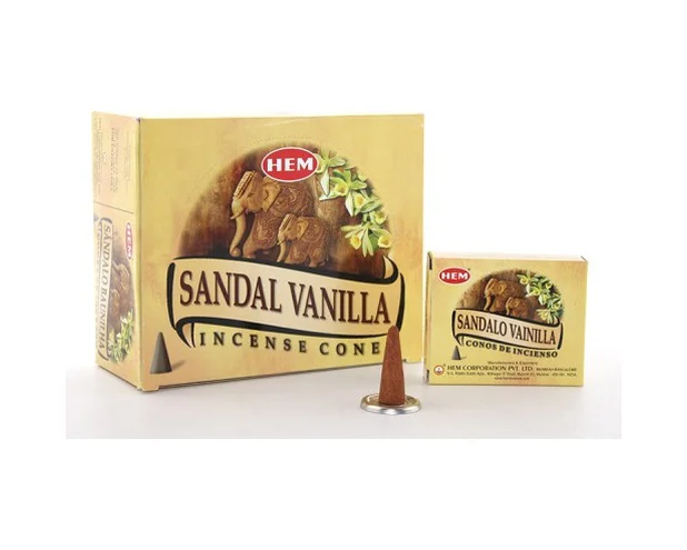 Sandal Vanilla Aromalı Konik Tütsü