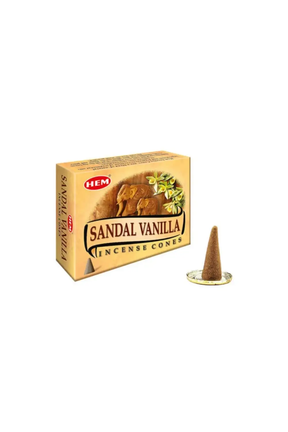 Sandal Vanilla (sandal Ağacı-vanilya) Kokusu 10 Adet Konik Tütsü
