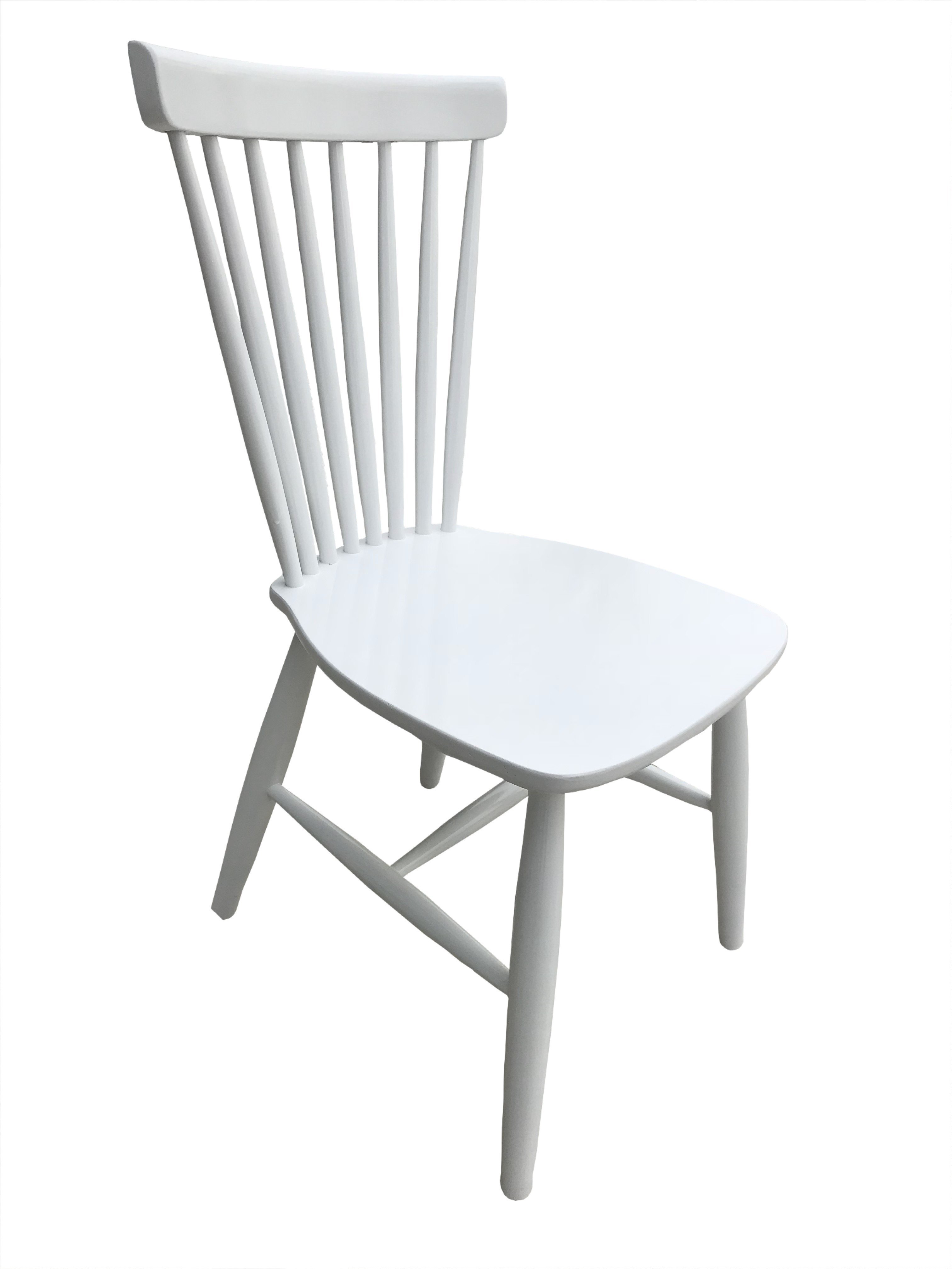 Sandalye 12552 Midilli Model Kayın Retro Ayak Kafes sırt Beyaz La