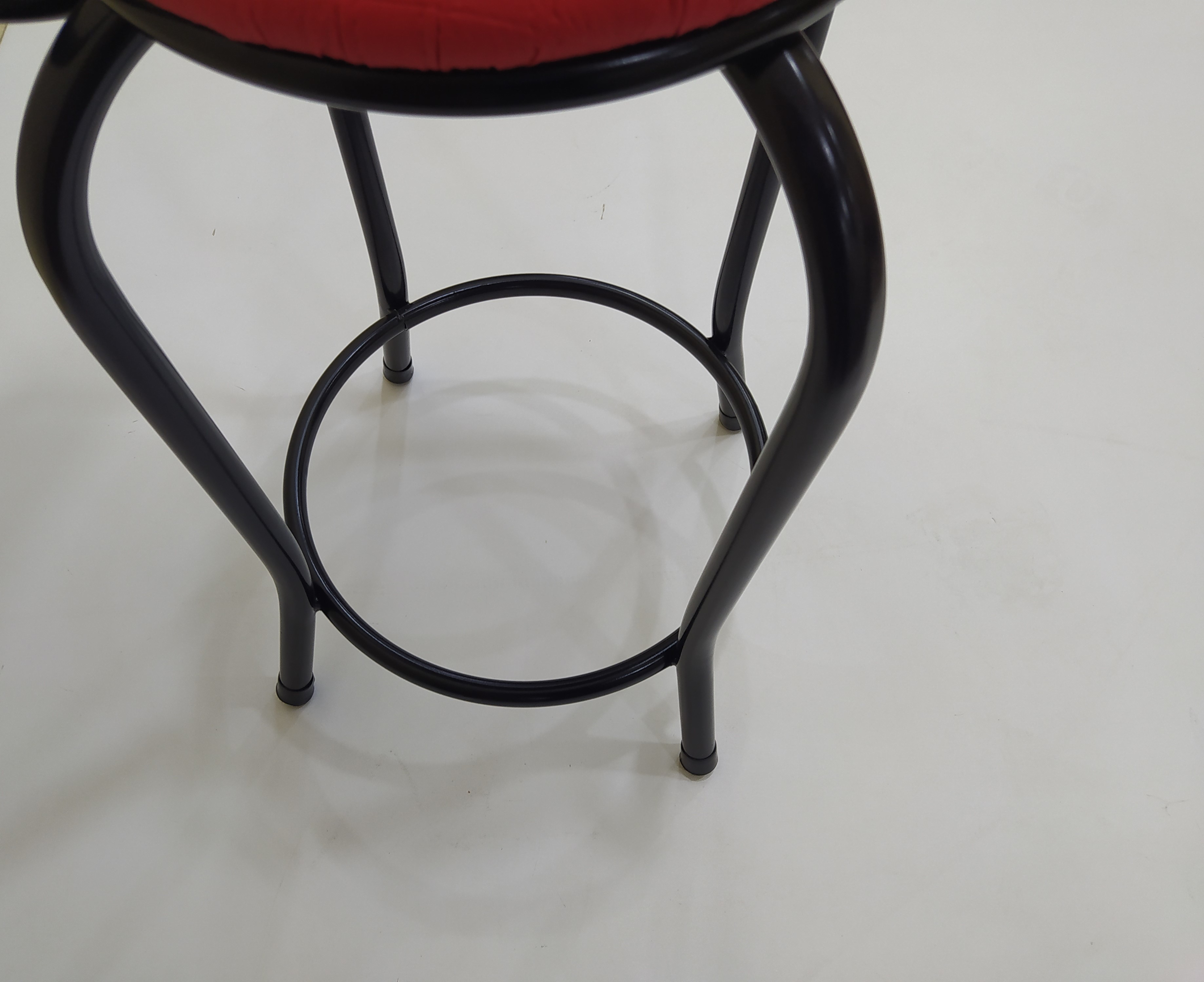 Sandalye 12750 BAR Tipi Yüksek1ad KIRMIZI Suni deri döşem Metal S