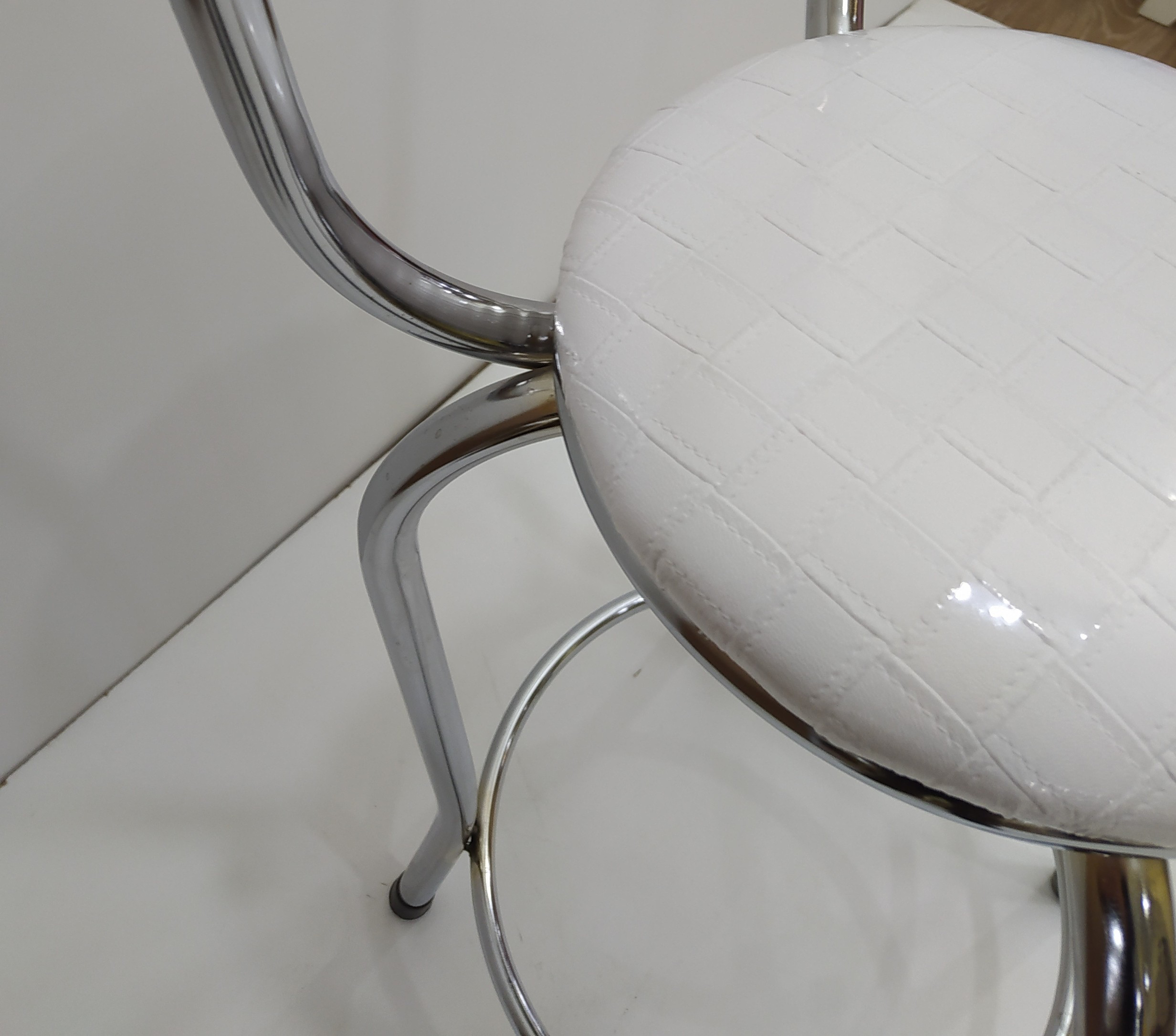 Sandalye 12752 BAR Tipi Yüksek Model BEYAZ Sunideri döşem Metal n