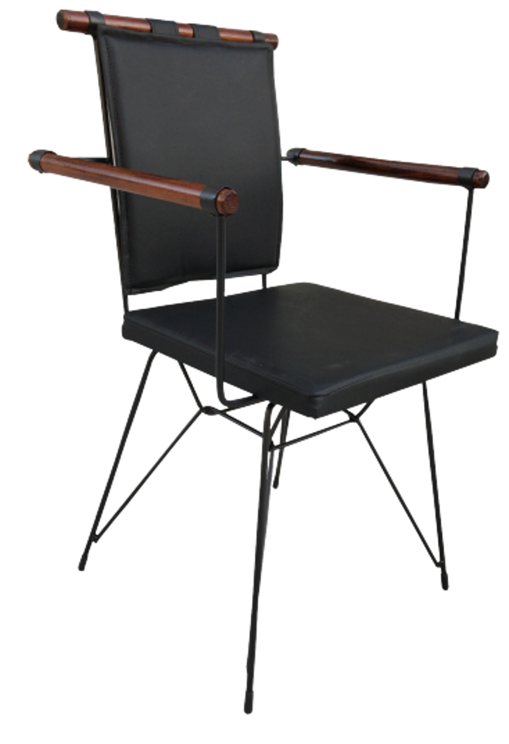 Sandalye 13701 PENYEZ Model Metal Siyah fırın Boya Suni Deri Balk