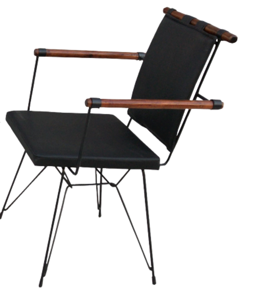 Sandalye 13701 PENYEZ Model Metal Siyah fırın Boya Suni Deri Balk