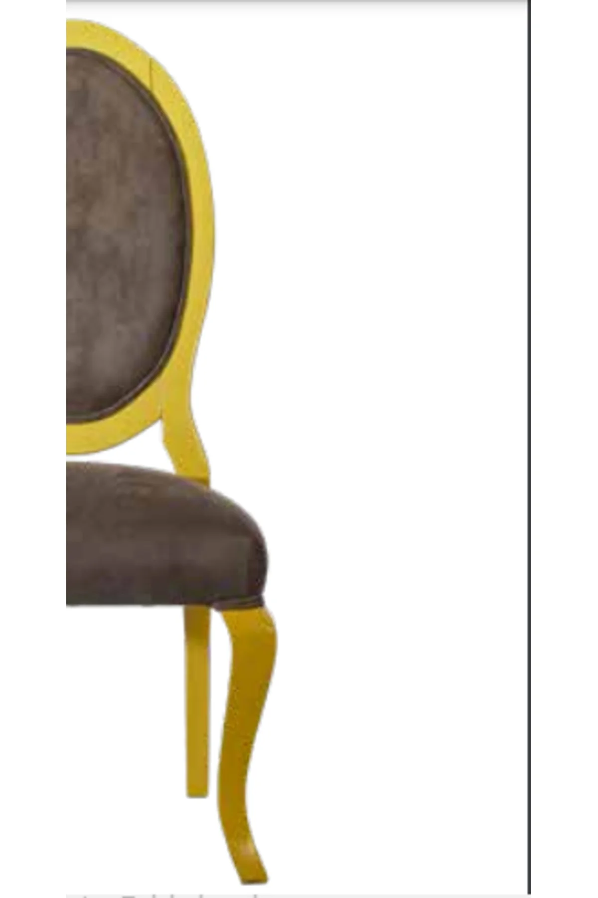 Sandalye 14197 ST Zus2134 MADALYON Model Kayın Klasik Ayak Parlak Sarı El Yapım - Görsel 4