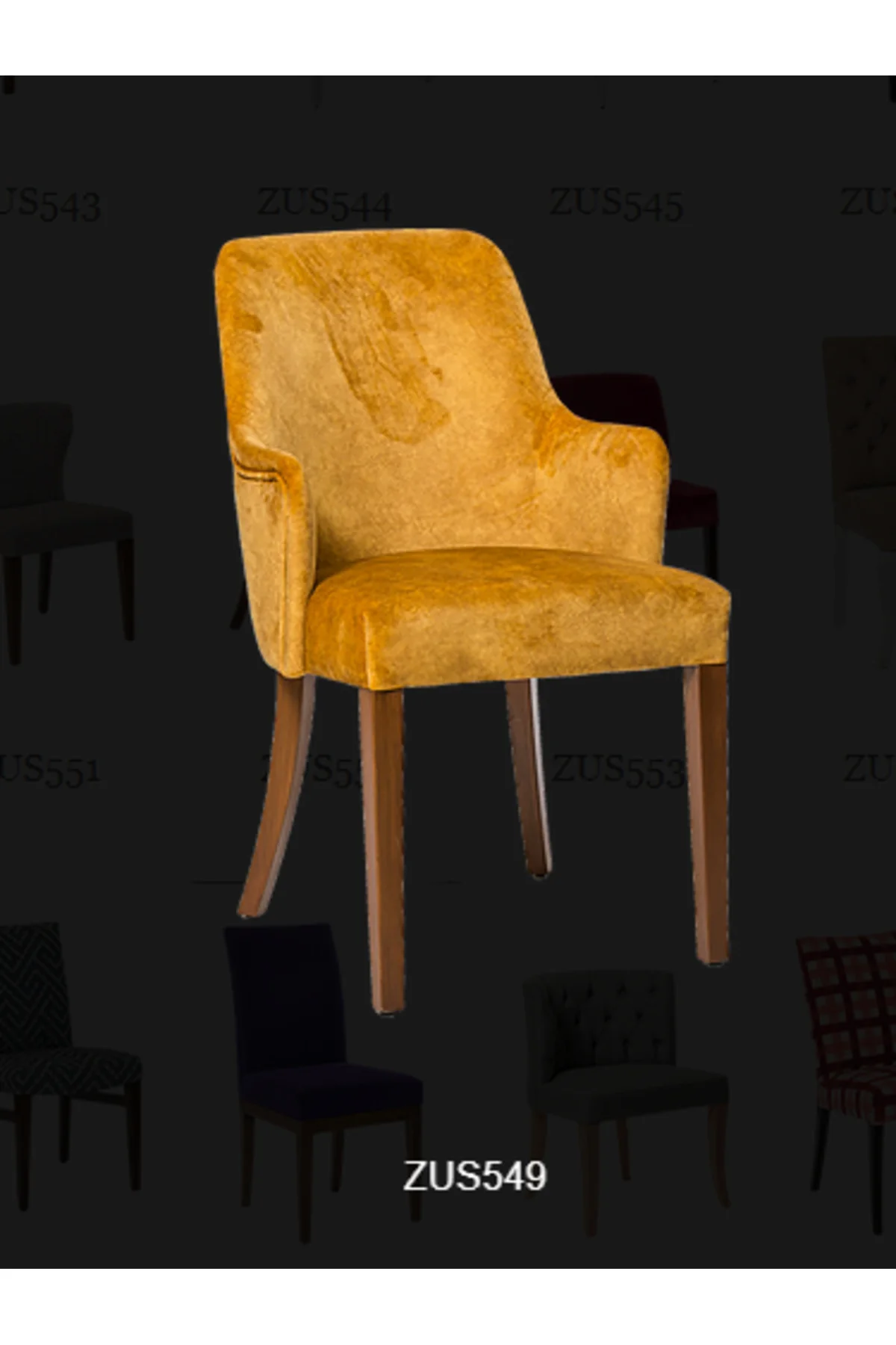 Sandalye 14207 ST Zus2116 PAPEL Yarım Kolçak Model Kayın Babyface Kumş ElYapım - Görsel 5