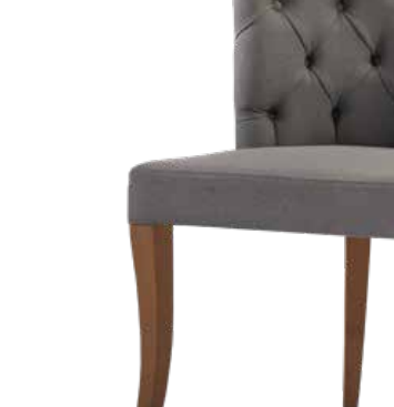 Sandalye 14211 Zus2125 Kapitone Kavrar Sırt Berjer Kayın Ayak Gri