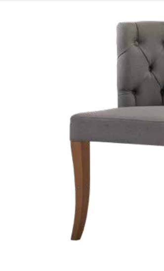 Sandalye 14211 Zus2125 Kapitone Kavrar Sırt Berjer Kayın Ayak Gri