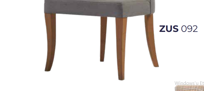 Sandalye 14211 Zus2125 Kapitone Kavrar Sırt Berjer Kayın Ayak Gri