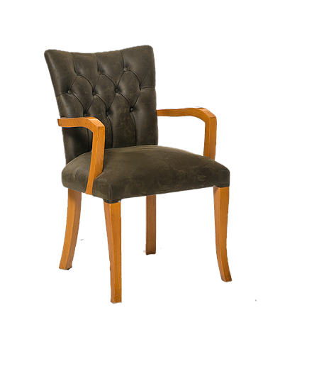 Sandalye 14223 Zus2059 KOLÇAKL Model Kayın Ayak Doğal renk Babyfa