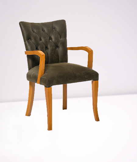 Sandalye 14223 Zus2059 KOLÇAKL Model Kayın Ayak Doğal renk Babyfa