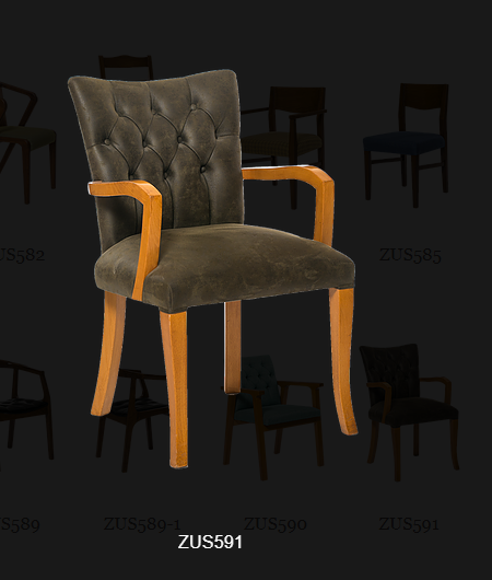 Sandalye 14223 Zus2059 KOLÇAKL Model Kayın Ayak Doğal renk Babyfa