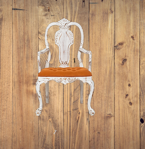 Sandalye 14225 Zus2244 176 OYMALI KRAL Lüks Kayın Aslan Beyaz Aya