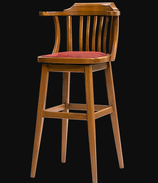 Sandalye 14234 ZUS 2276 Döner Yüksek Kolçak Kayın Ayak Natüre Açı