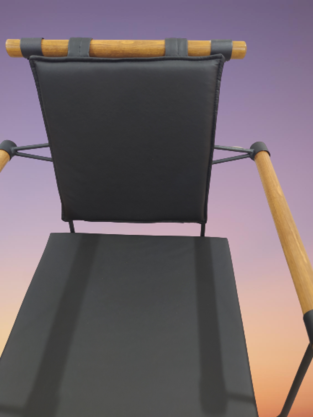 Sandalye 14576 PENYEZ Klasik Model Metal Siyah fırın Siyah Suni D