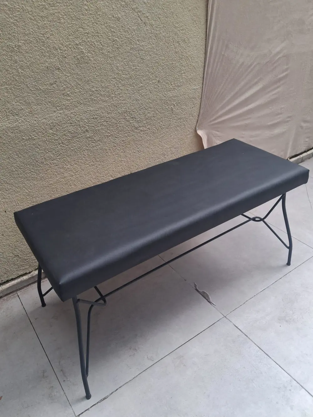 Sandalye 14577 BENC PENYEZ Klasİk Metal Siyh fırın Boya Suni Deri