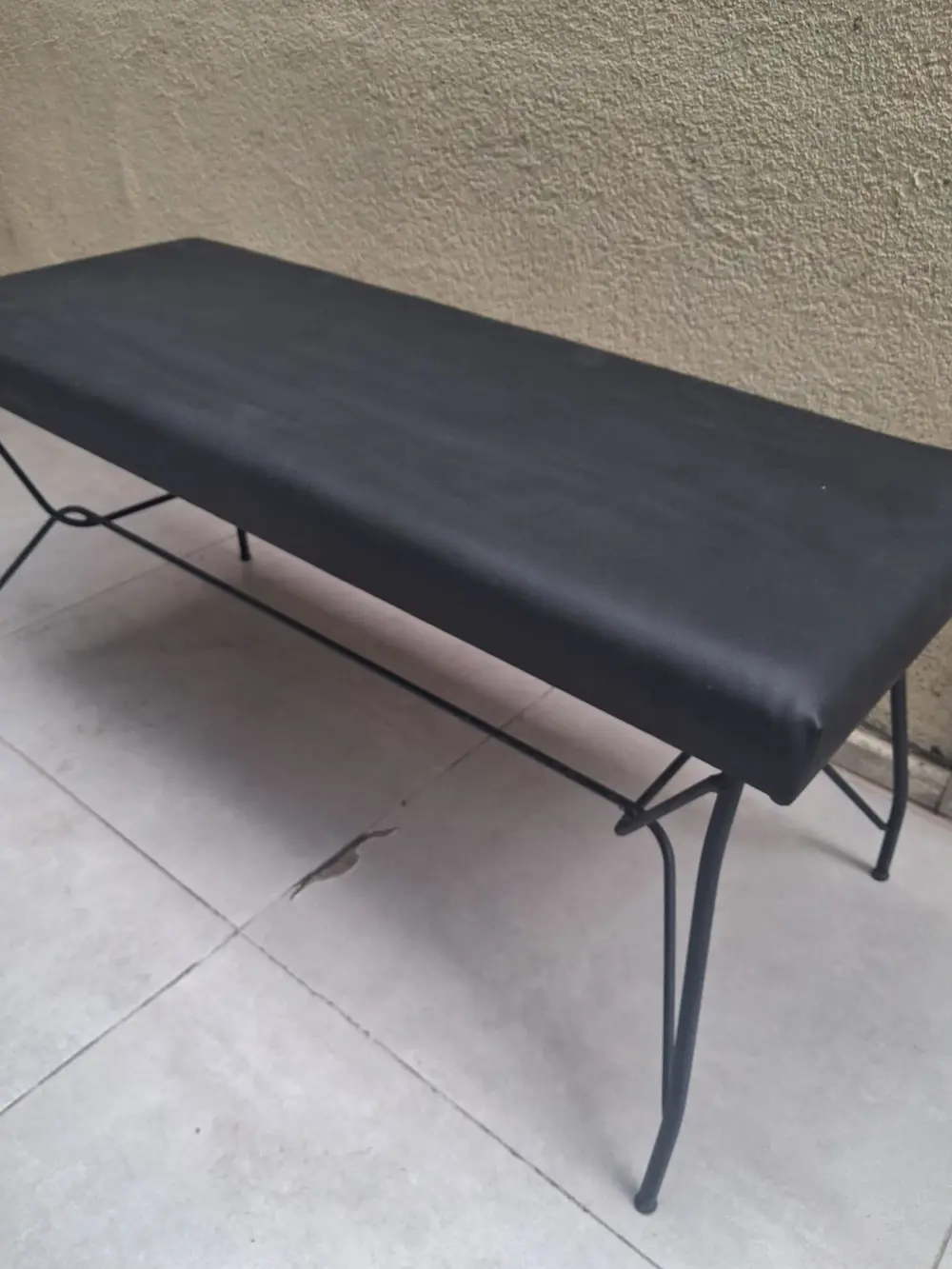 Sandalye 14577 BENC PENYEZ Klasİk Metal Siyh fırın Boya Suni Deri