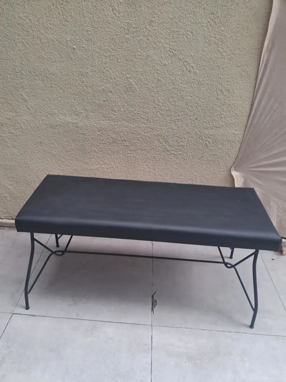 Sandalye 14577 BENC PENYEZ Klasİk Metal Siyh fırın Boya Suni Deri