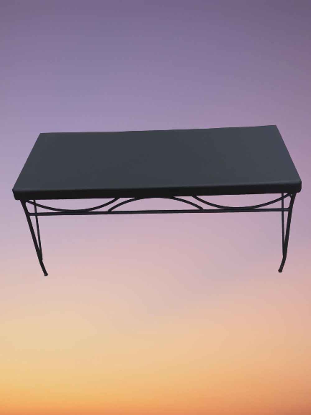 Sandalye 14577 BENC PENYEZ Klasİk Metal Siyh fırın Boya Suni Deri