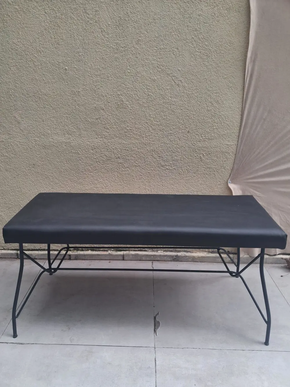 Sandalye 14577 BENC PENYEZ Klasİk Metal Siyh fırın Boya Suni Deri