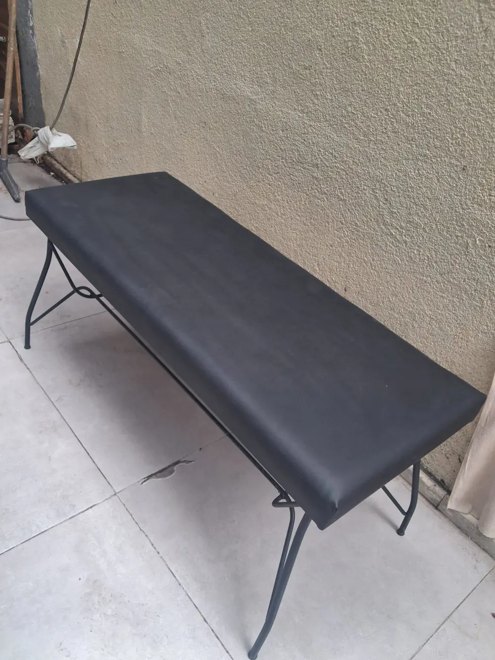 Sandalye 14577 BENC PENYEZ Klasİk Metal Siyh fırın Boya Suni Deri