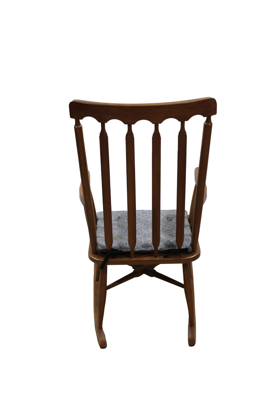 Sandalye  14611 Sallanır Bambu Kayın Ayak CEVİZ Lake Örgü kumaş m