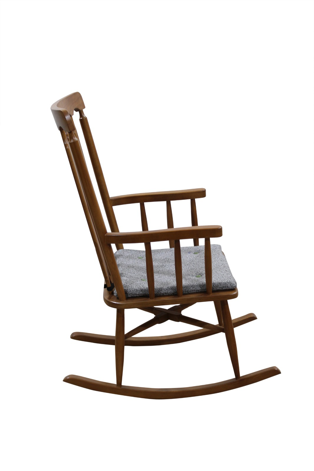 Sandalye  14611 Sallanır Bambu Kayın Ayak CEVİZ Lake Örgü kumaş m