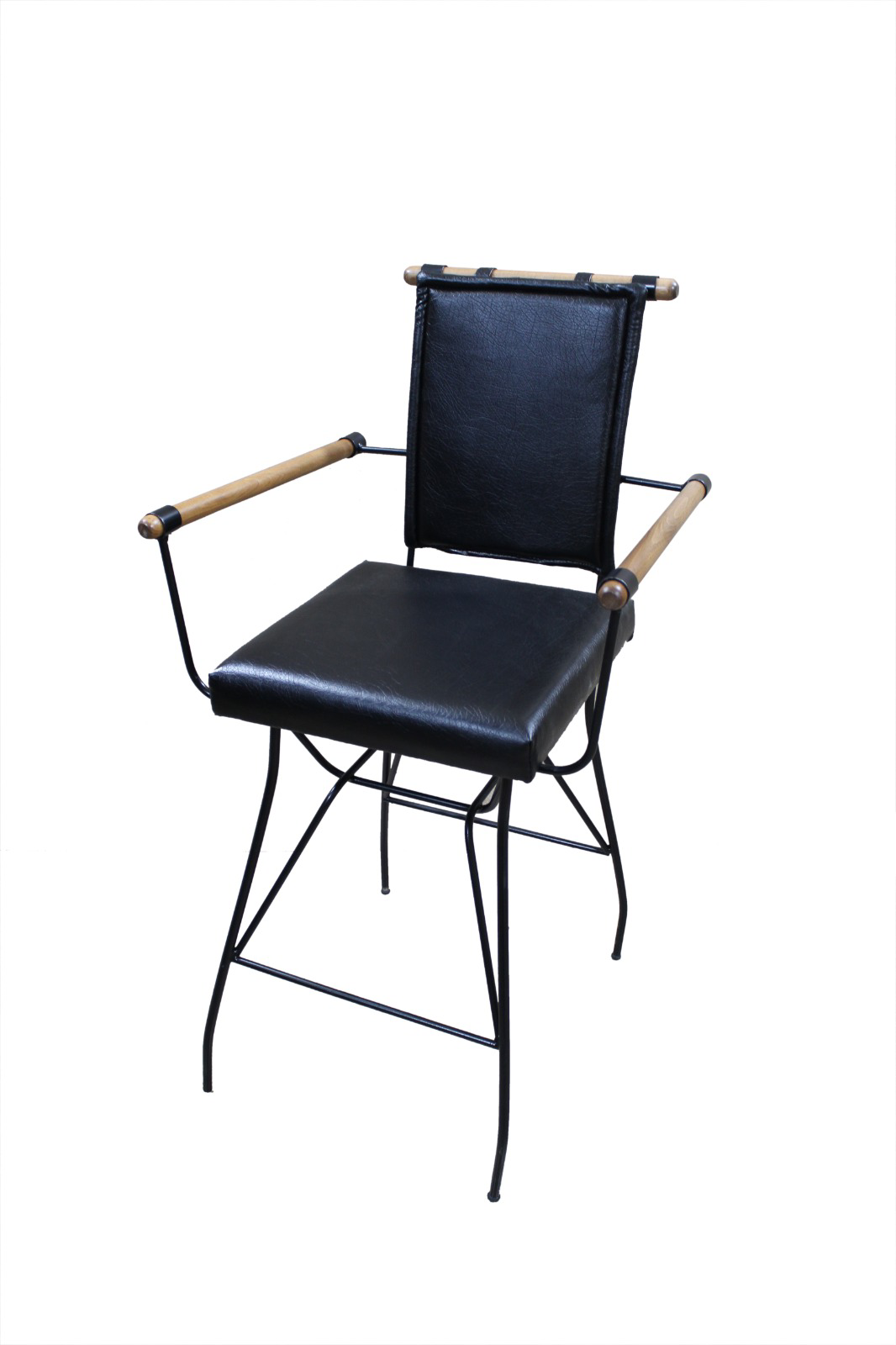 Sandalye 14613 PENYEZ Bar Yüksek Metal Siyah fırın Siyah boya Sun