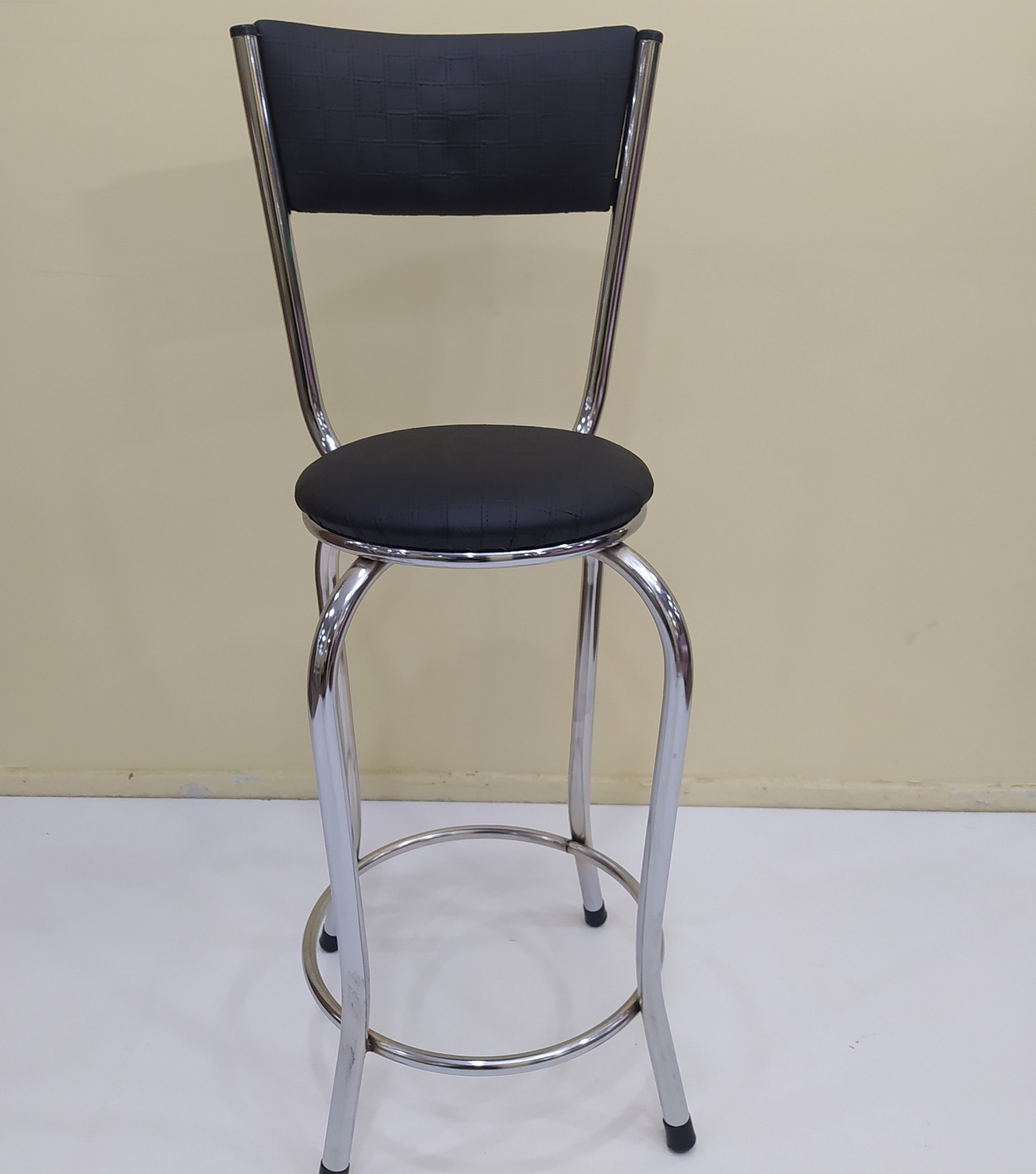 Sandalye 17868 BAR Yüksek Model Siyah 1ad Metal Çelik nikelaj Su Sandalye 17868 BAR Yüksek Model Siyah 1ad Metal Çelik nikelaj Su