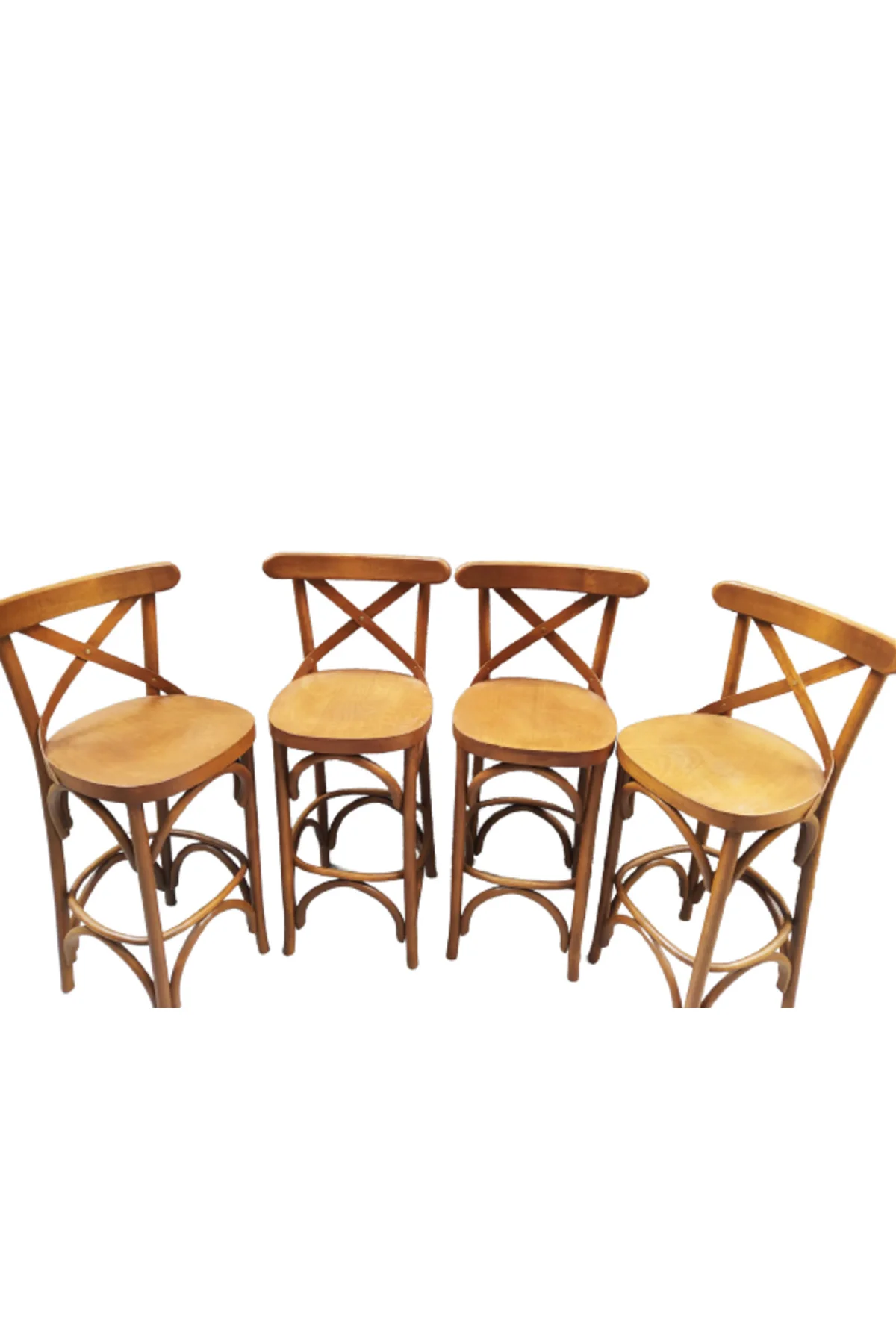 Sandalye 18466 Zus279 ÇAPRAZ BAR Klasik Model Kayın Natüre ceviz renk Elyapım - Görsel 5