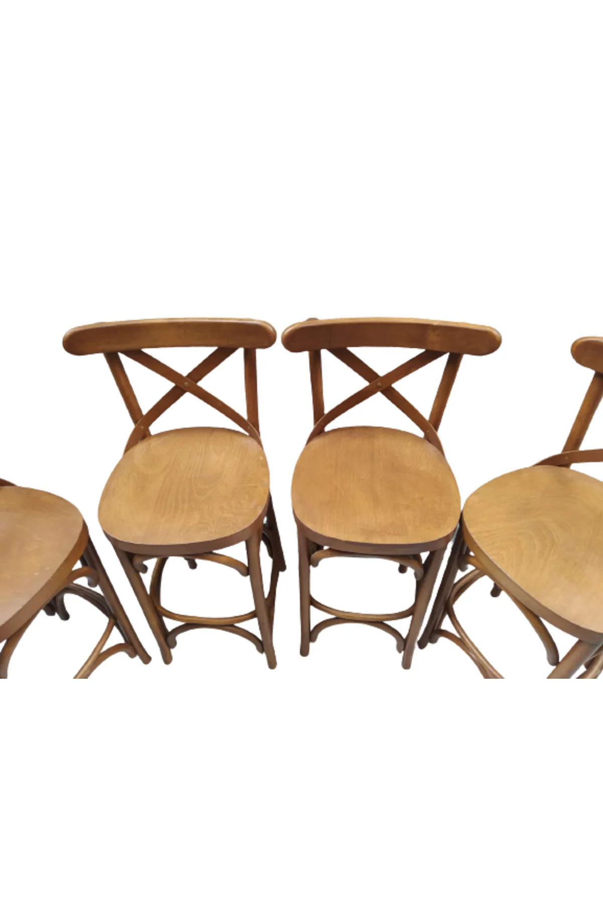Sandalye 18466 Zus279 ÇAPRAZ BAR Klasik Model Kayın Natüre ceviz renk Elyapım - Görsel 2