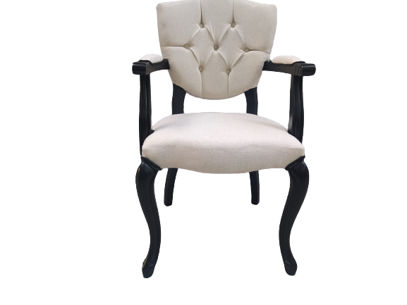 Sandalye 18482 KELEBEK Berjer Model Kayın ASLAN Ayak Siyah Terlet