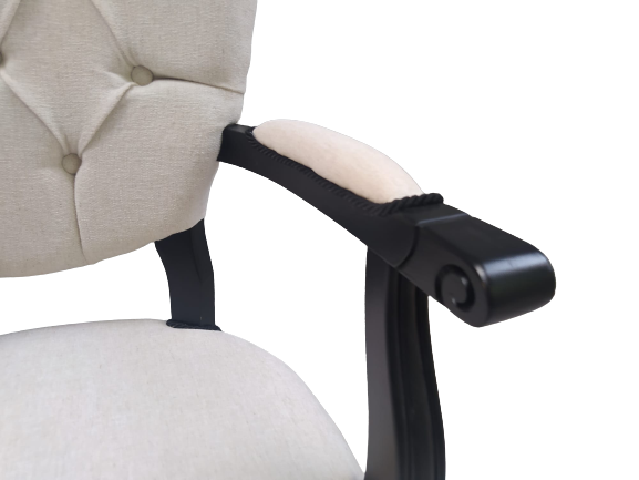 Sandalye 18482 KELEBEK Berjer Model Kayın ASLAN Ayak Siyah Terlet