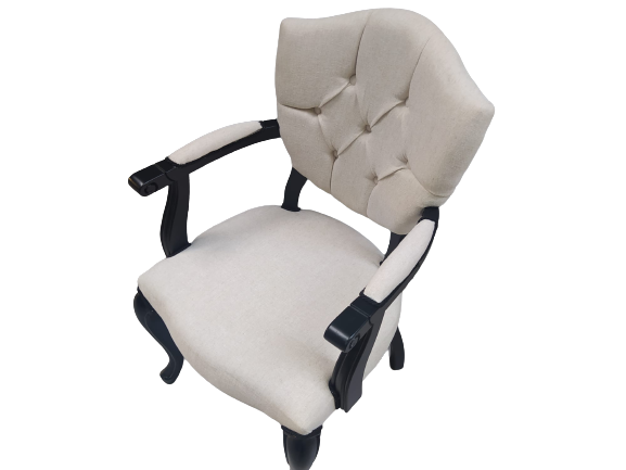 Sandalye 18482 KELEBEK Berjer Model Kayın ASLAN Ayak Siyah Terlet