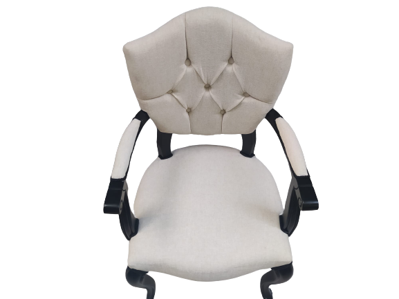 Sandalye 18482 KELEBEK Berjer Model Kayın ASLAN Ayak Siyah Terlet