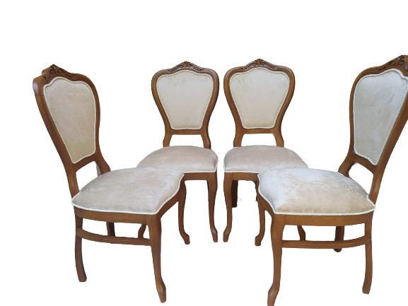 Sandalye 18485 Ceviz Klasik Model Kayın ASLAN Ayak Oyma Ceviz bab