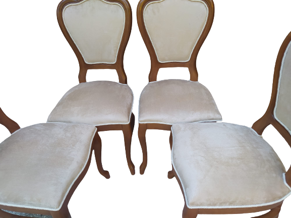 Sandalye 18485 Ceviz Klasik Model Kayın ASLAN Ayak Oyma Ceviz bab